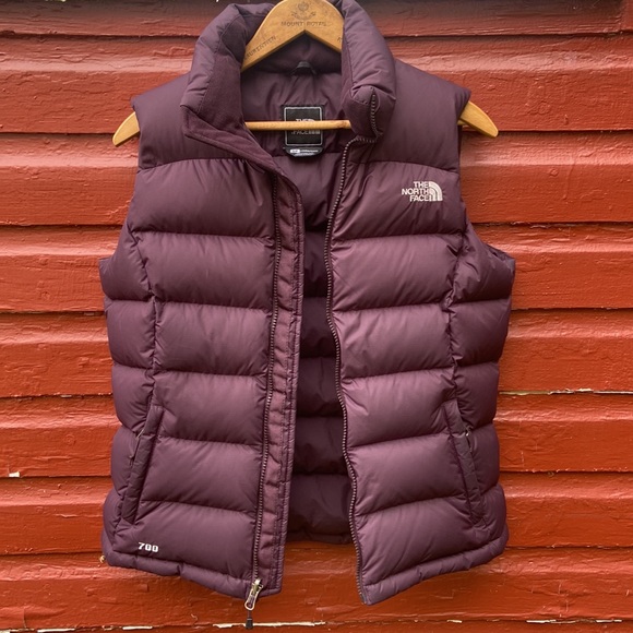 Vintage The North Face 700 Down Puffer Vest Purple Women's Size S - Picture 5 of 10